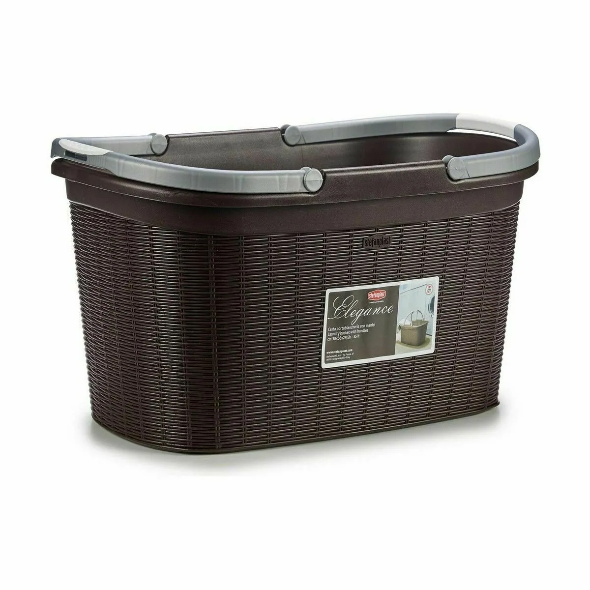 Stefanplast Panier à linge Elegance - Plastique - 35 L - 15 unités