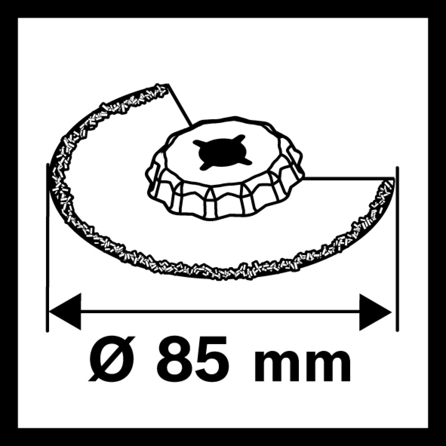 Bosch 2608661642 / ACZ 85 RT3 Carbide-RIFF segmentzaagblad - 85 mm - Carbide