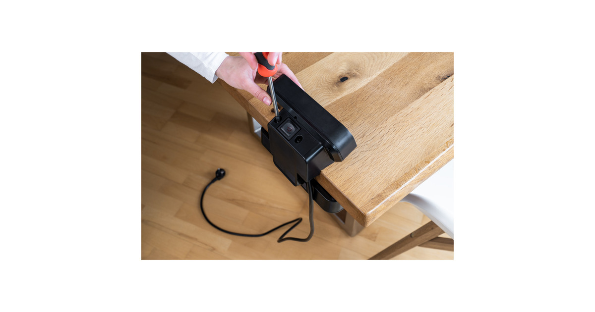 Brennenstuhlestilo Duplex stekkerdoos met schakelaar en overspanningsbeveiliging stekkerdoos  (Zwart/zilver, 1x USB C, 1x USB A)