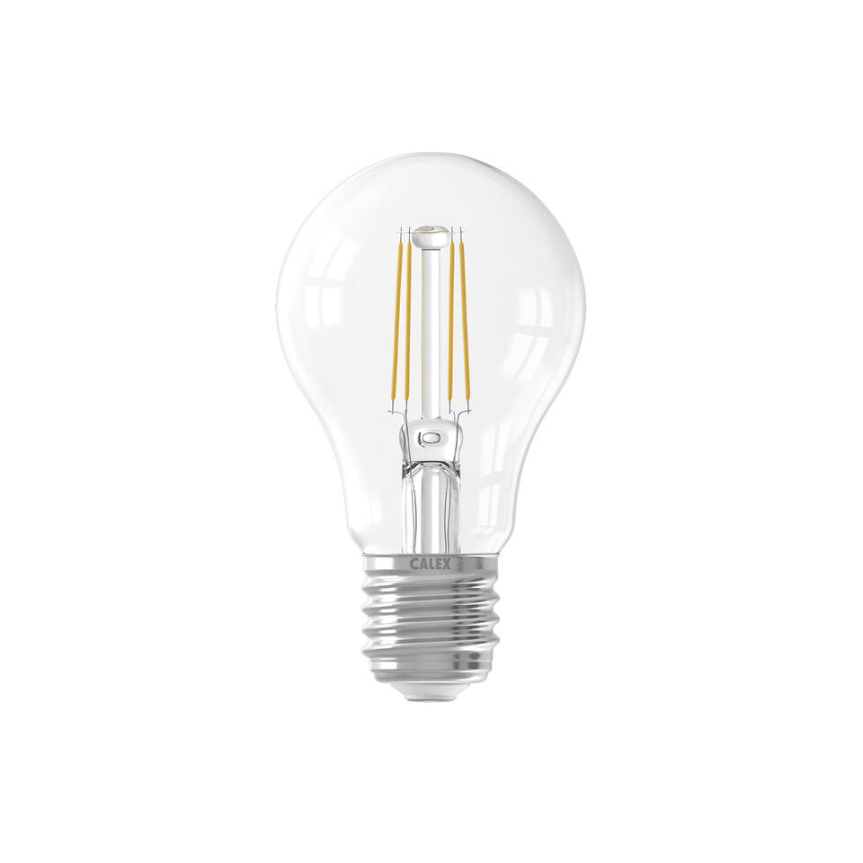 Calex Led-standaardlamp - transparant - E27 Dimbaar