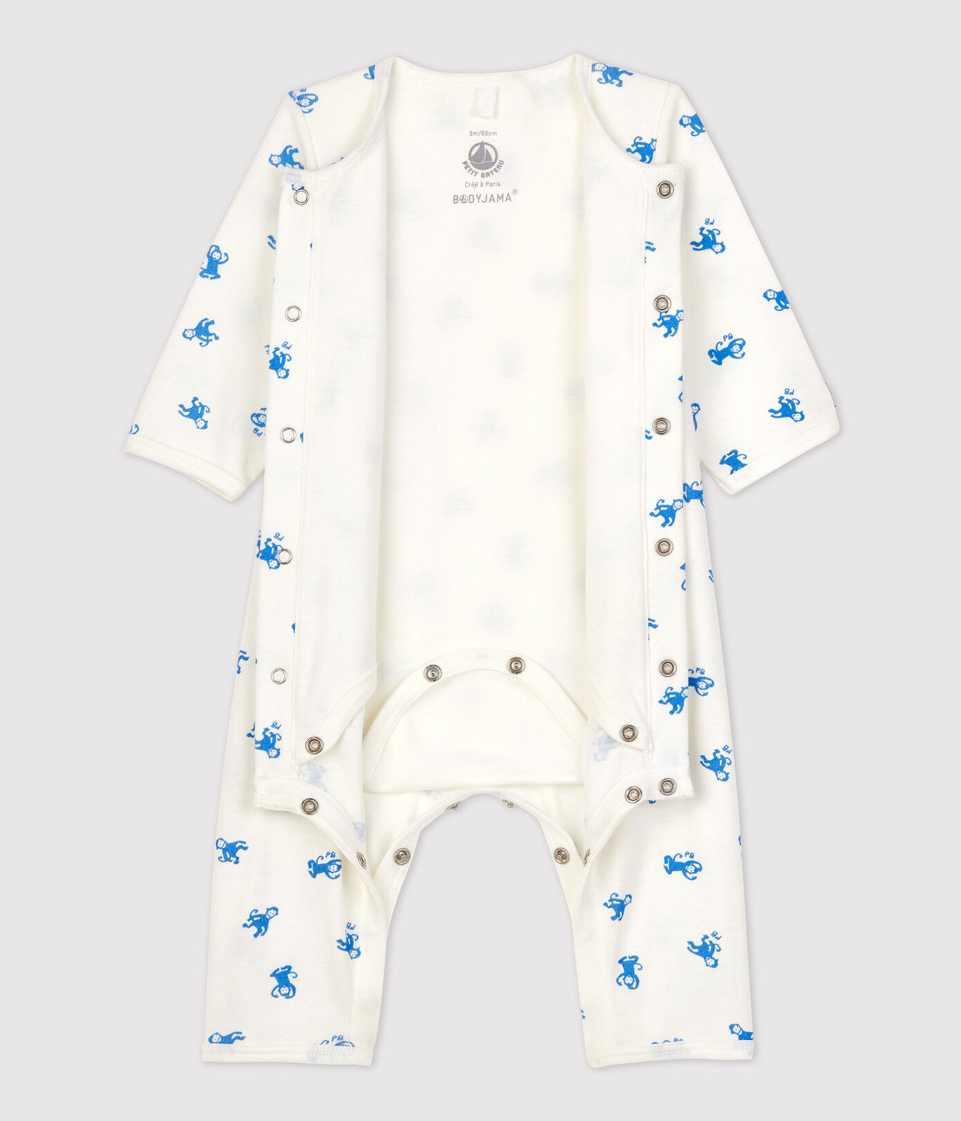 Bodyjama sans pieds bébé en coton biologique