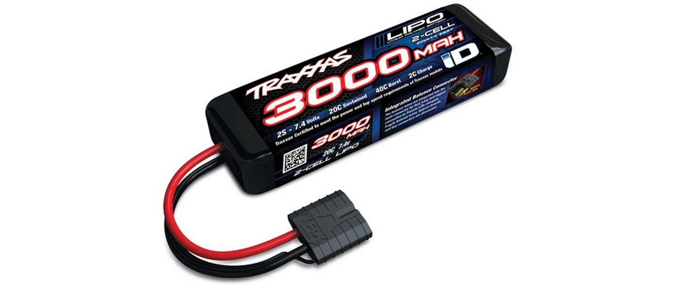 RC-Akku LiPo-Akku 3000 mAh 7.4 V 20C2S LiPo-Akku für Fahrzeuge