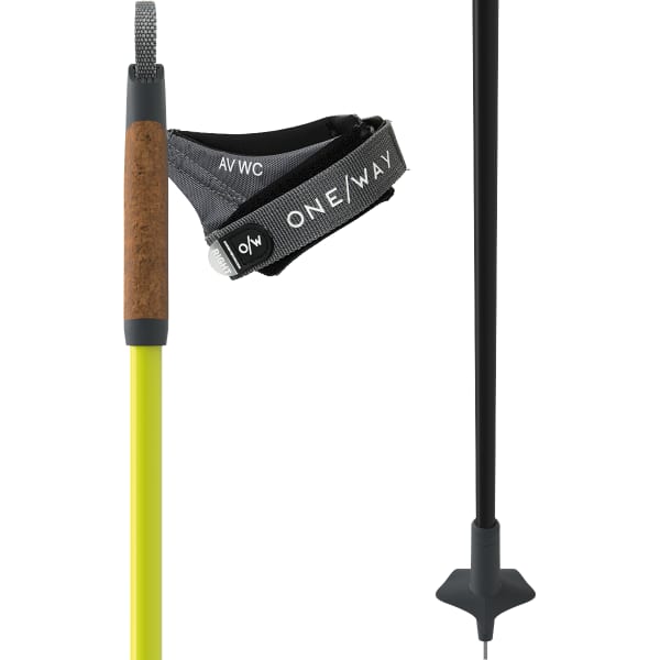 Bâton ski de fond ONE WAY STORM 2 NEON YELLOW/BLACK