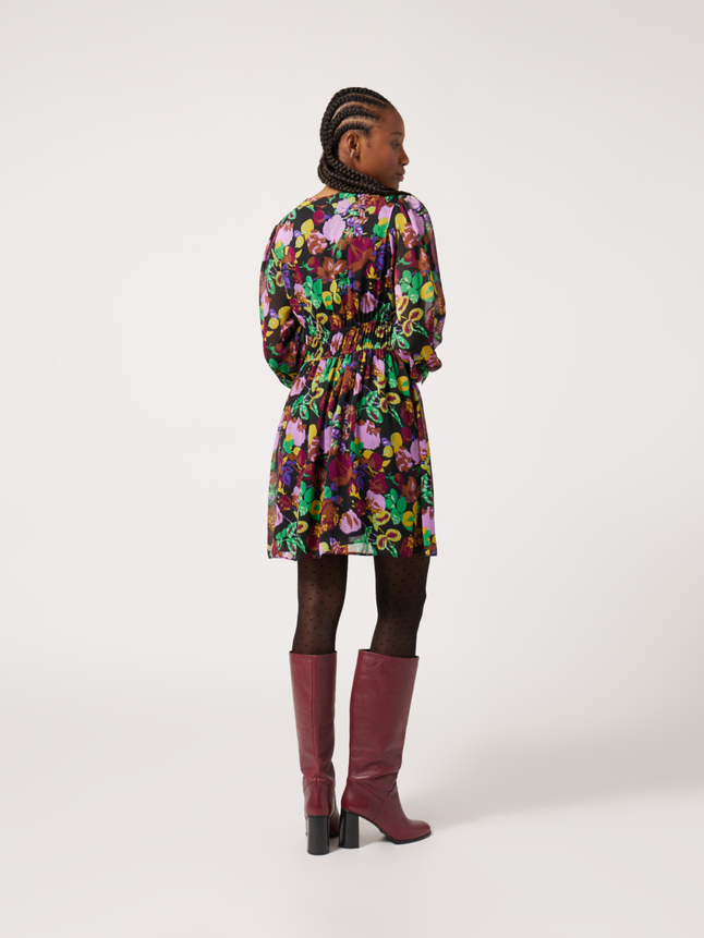 Robe courte imprimé floral