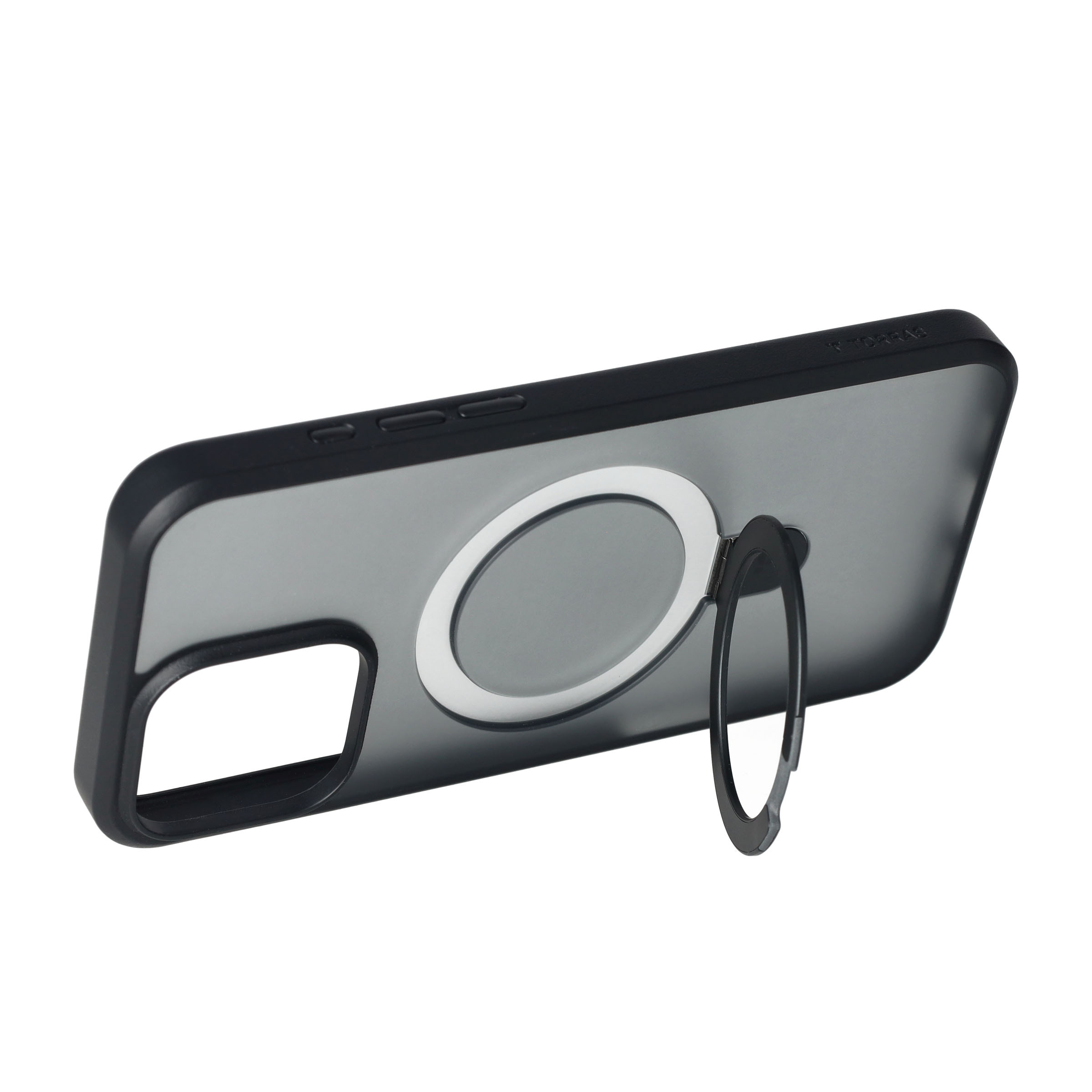 iPhone 16 Pro Max MagSafe Hybrid Hardcase Hülle   Kickstand - Schwarz
