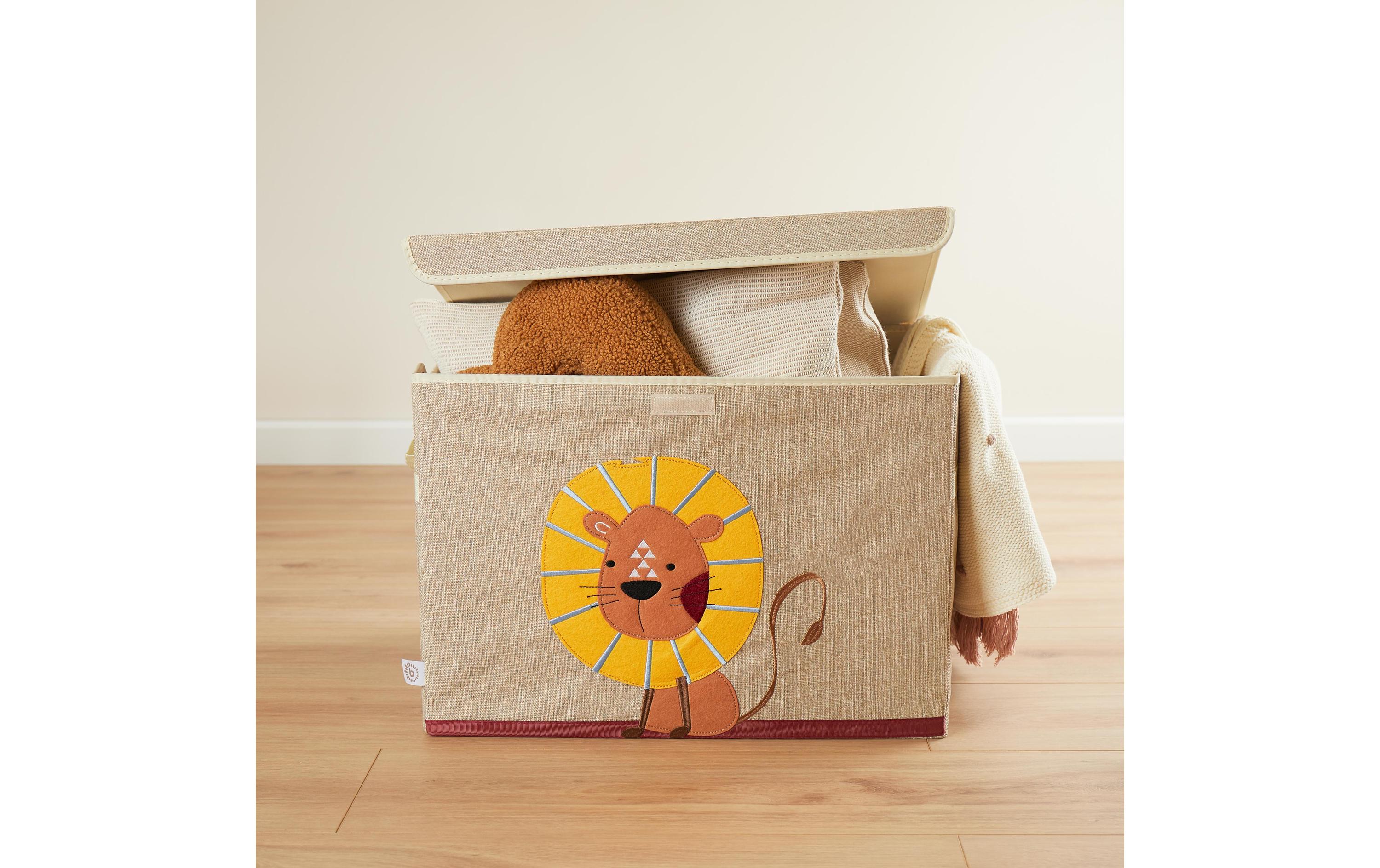 Spielzeugbox Löwe 36 x 36 x 51 cmAufbewahrungsbox mit Deckel