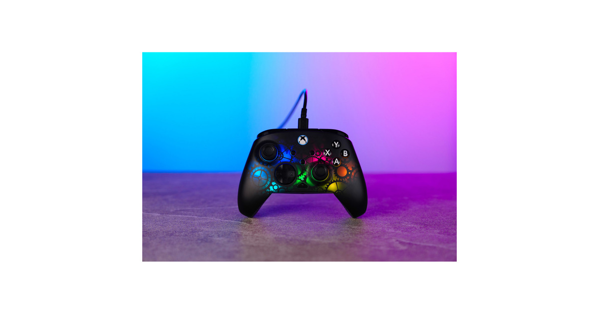 Turtle BeachAfterglow Ignite bekabelde RGB-gamingcontroller - Time Machine  (Zwart, Xbox Series X|S, Xbox One, Pc)