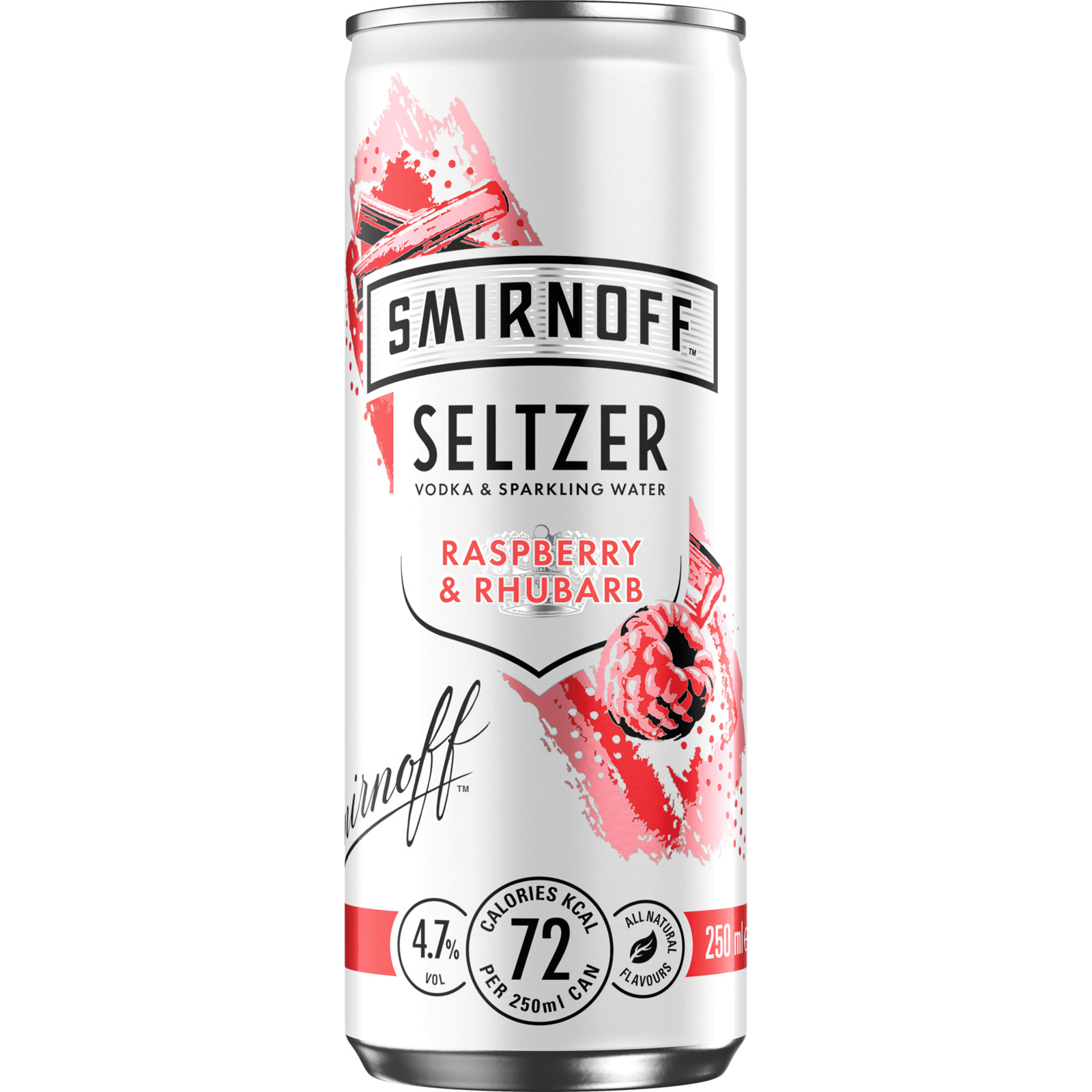 Smirnoff Seltzer Raspberry & Rhubarb 25 cl