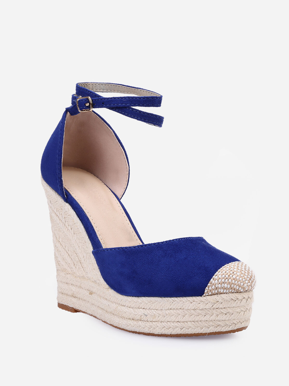 Espadrilles compensées- Bleu
