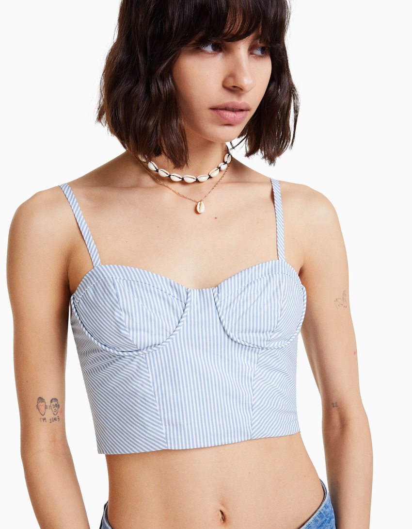 Conjunto de 2 colares choker com conchas do mar