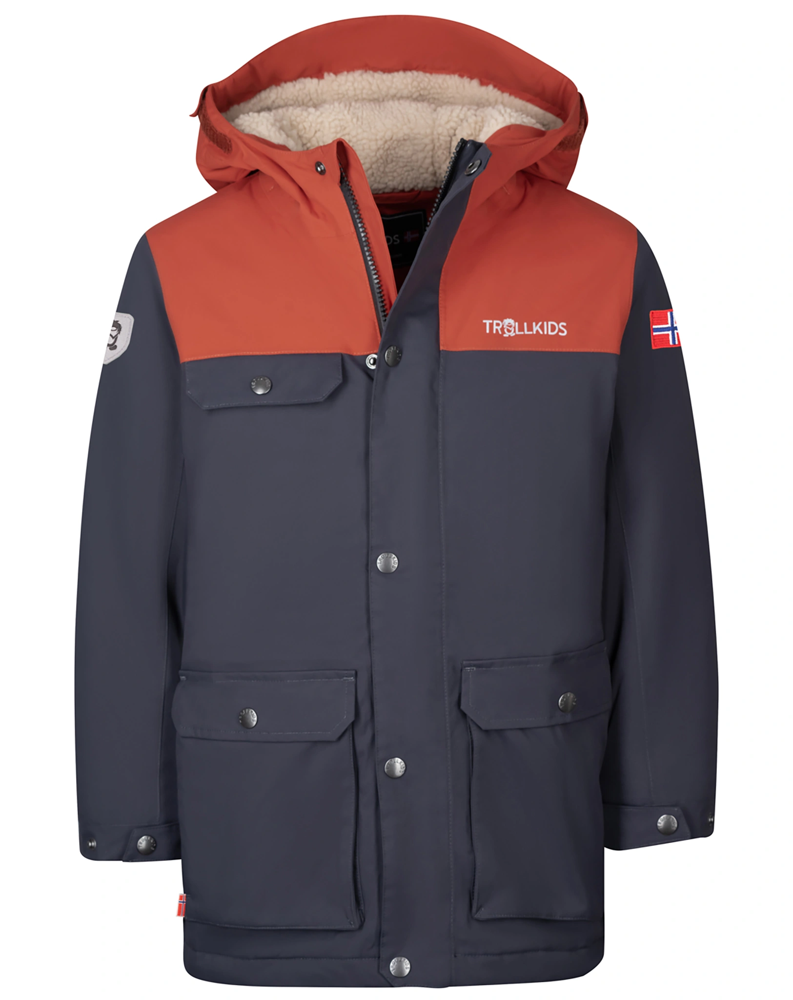 FunktionswinterjaKids GUDVANGEN in black/red clay