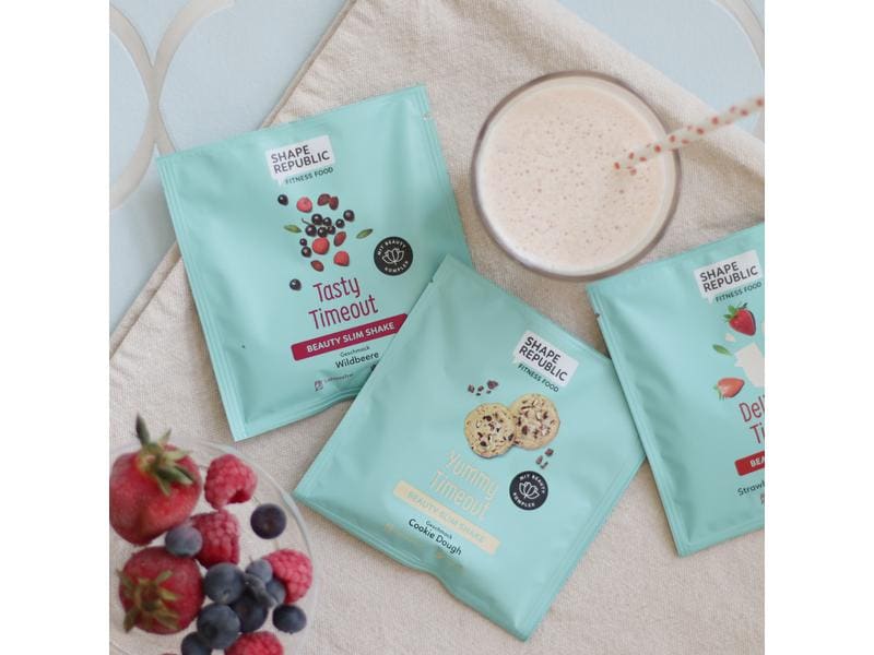 Shape Republic Beauty Slim Shake 5 x 30 g Mahlzeitenersatz mit Süssungsmitteln Probierselektion