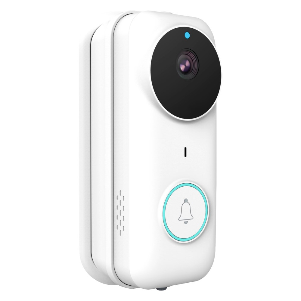 Drahtlose WiFi Video Türklingel Türsprechanlage Nachtsicht Funktion   Optischer Klingel für iOS/Android (IP65) - Weiss