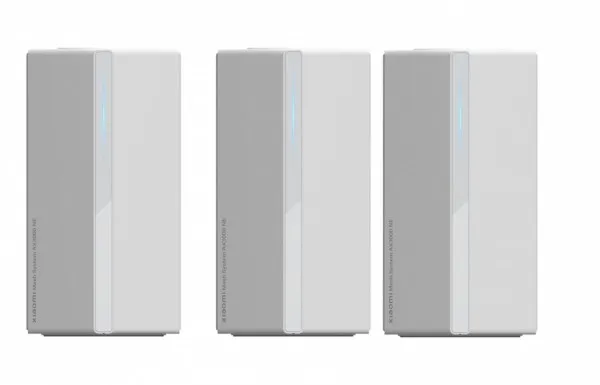 Xiaomi Mesh System AX3000 NE - Wi-Fi-system - (3 routere/forlængere) - op til 6500 sq.ft - mesh 1GbE - Wi-Fi 6 - Dual Band (pakke med 3)
