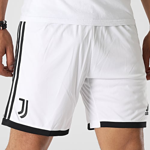 Short Jogging A Bandes Juventus H38904 Blanc