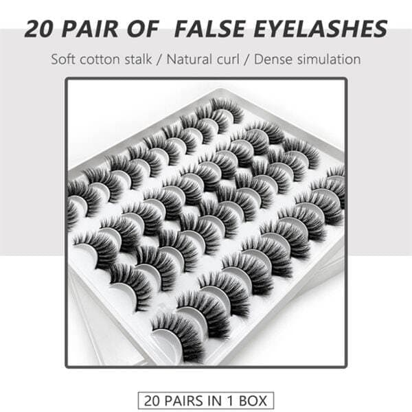 20 par Løse Øjenvipper 18mm
