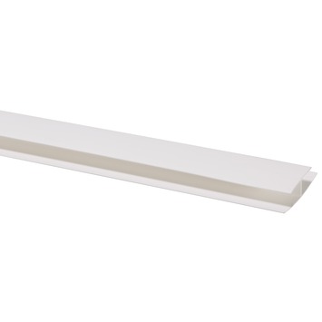 Koppelprofiel voor kunststof schroot, lengte 270 cm wit