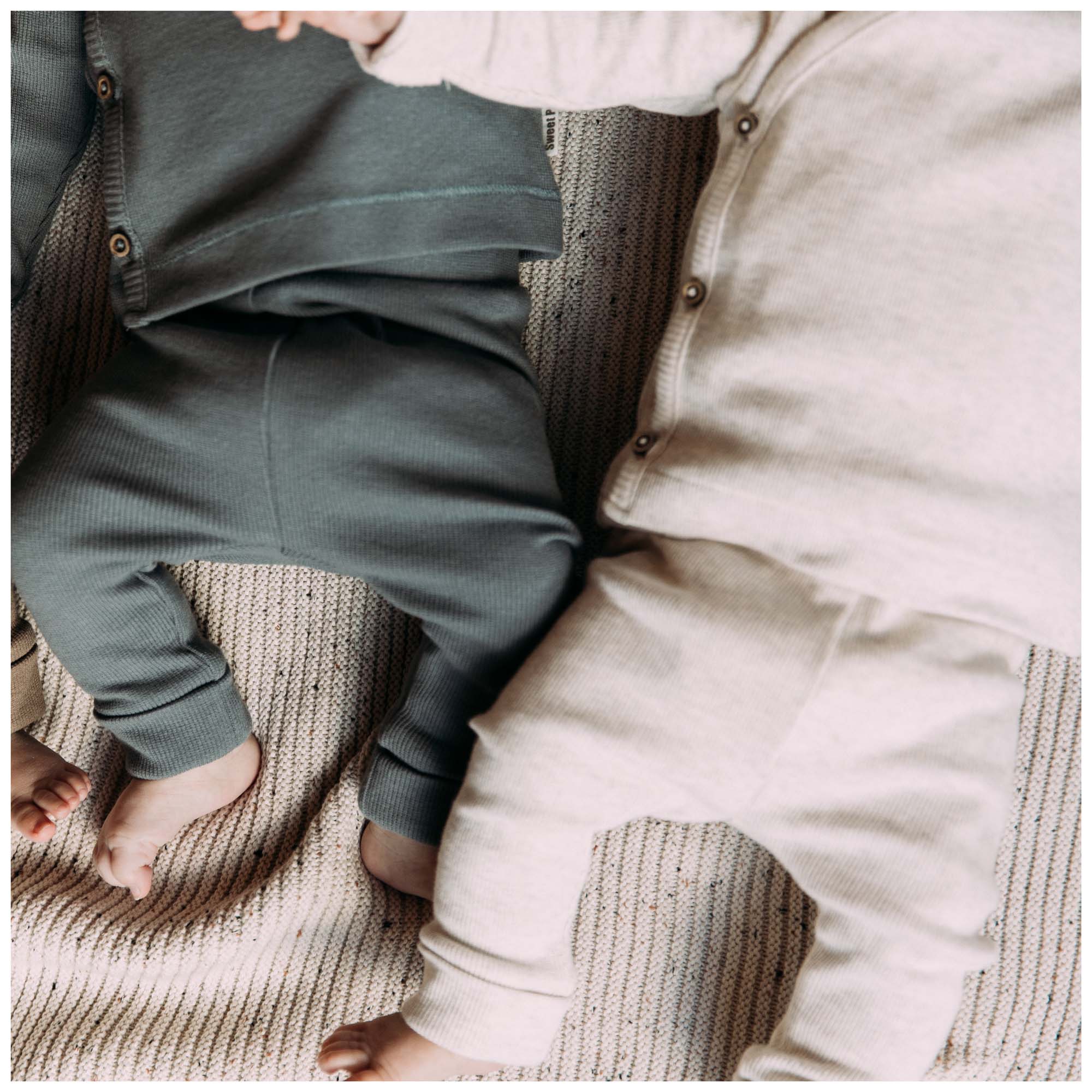Sweet Petit Mini broek rib  effen beige