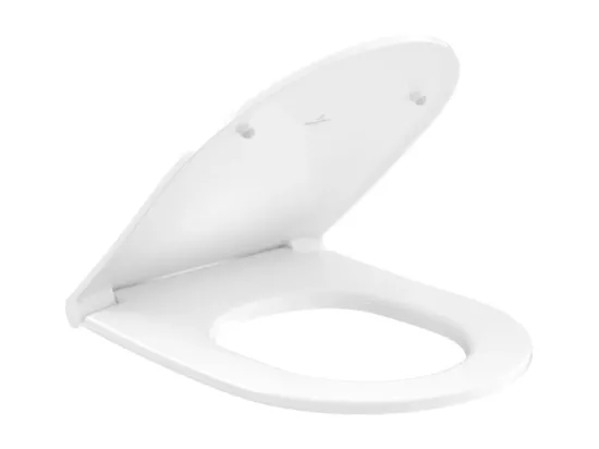 WC suspendu avec bride VILLEROY ET BOCH Universo TwistFlush blanc avec abattant