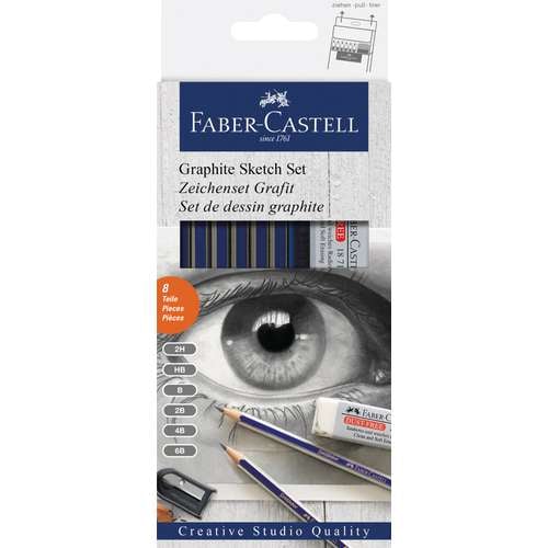 FABER-CASTELL Graphite Sketch 8-teiliges Set