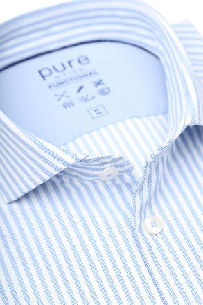 Pure The Functional Shirt Streep Blauw E11302-21122-162 kopen