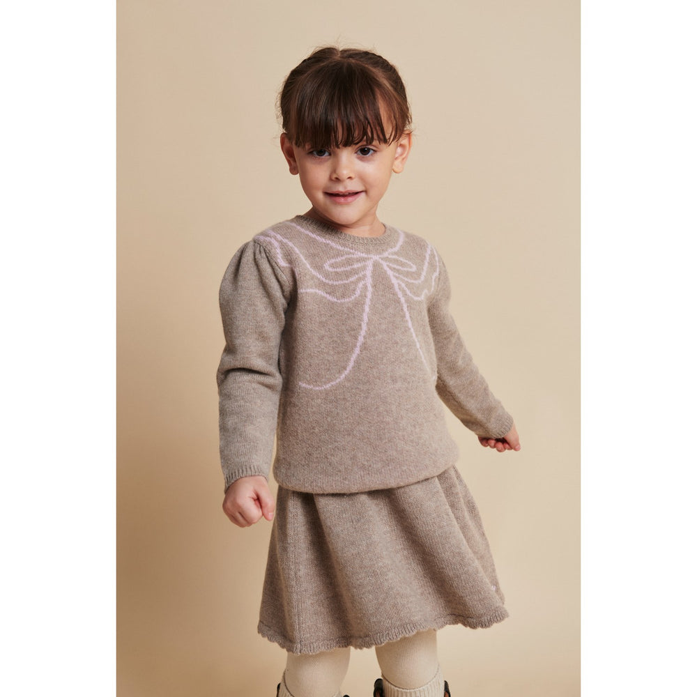 Køb COPENHAGEN COLORS Sand/Bubblegum Comb. Cashmere Sløjfe Deco Bluse