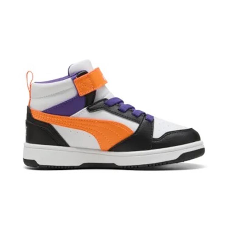PUMA PUMA REBOUND V6 MID AC   P 393832 PUMA-WHITE-ORANGE-GLO-PUMA-BLA