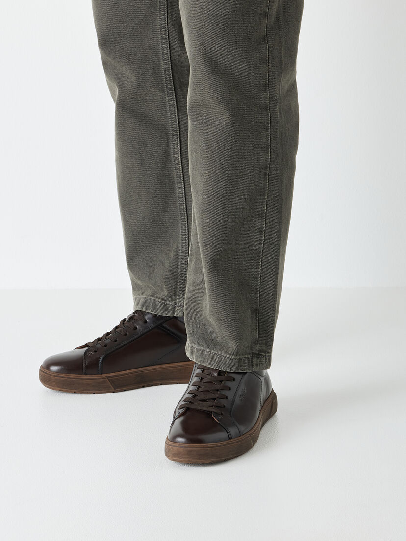 Leren Sneaker - bruin