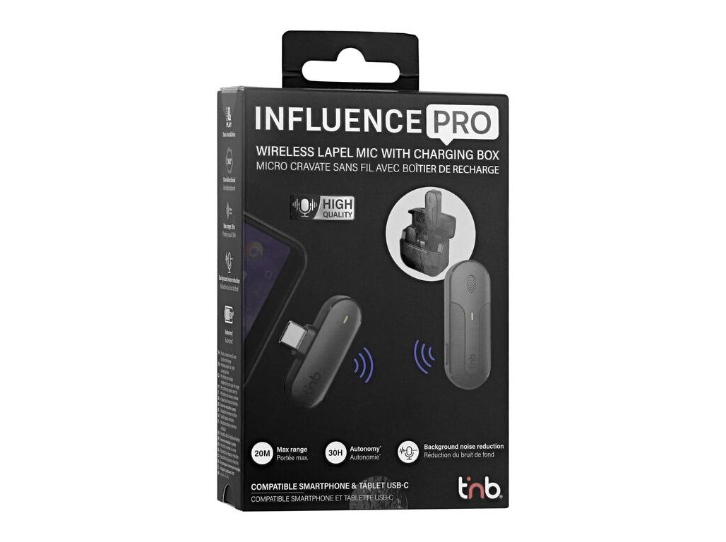 MICROFONE LAPELA TNB INLAPMICWLBX USB-C SEM FIOS PRO
