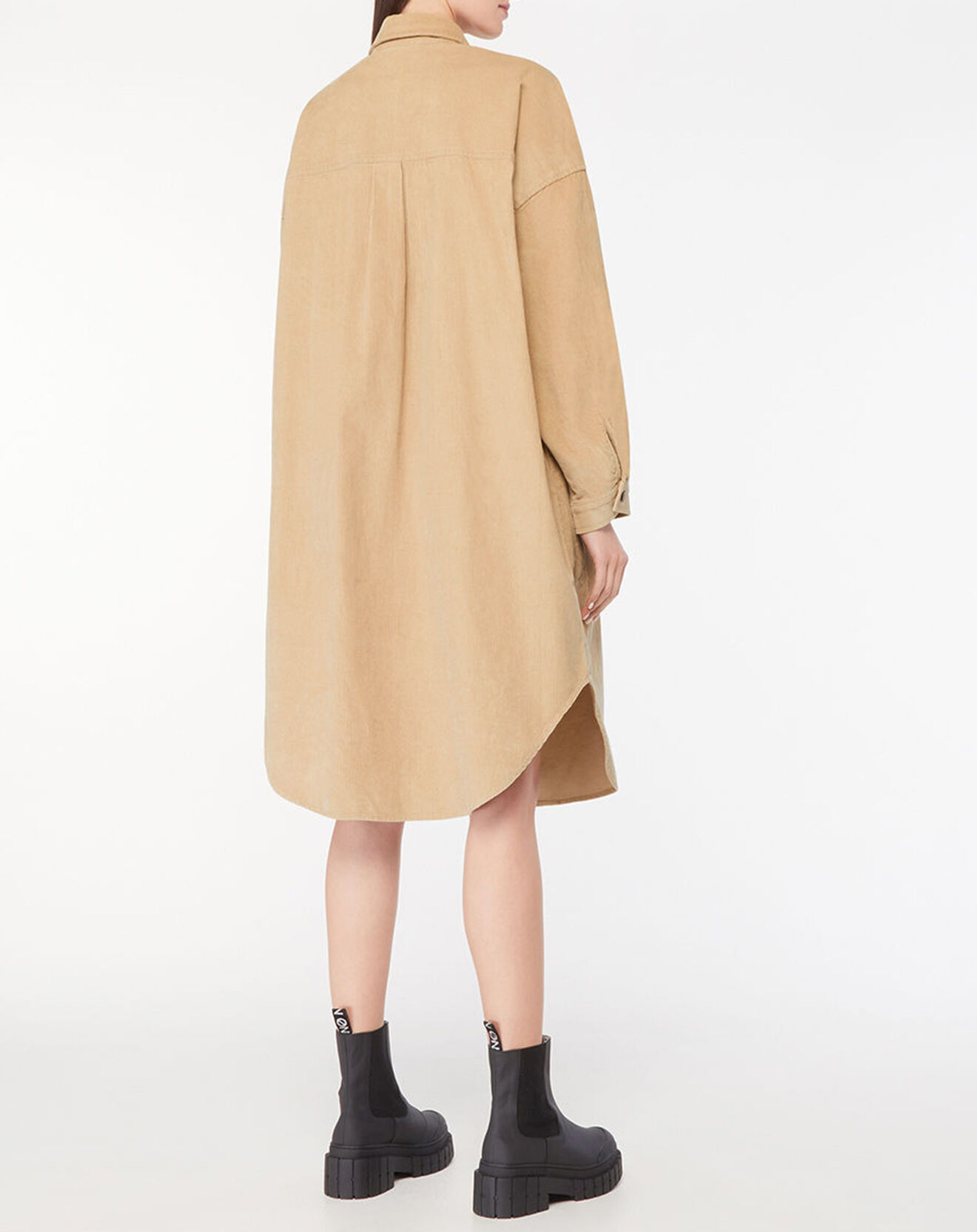 Element Veste surchemise en Velours milleraies Manitoba Cord beige foncé