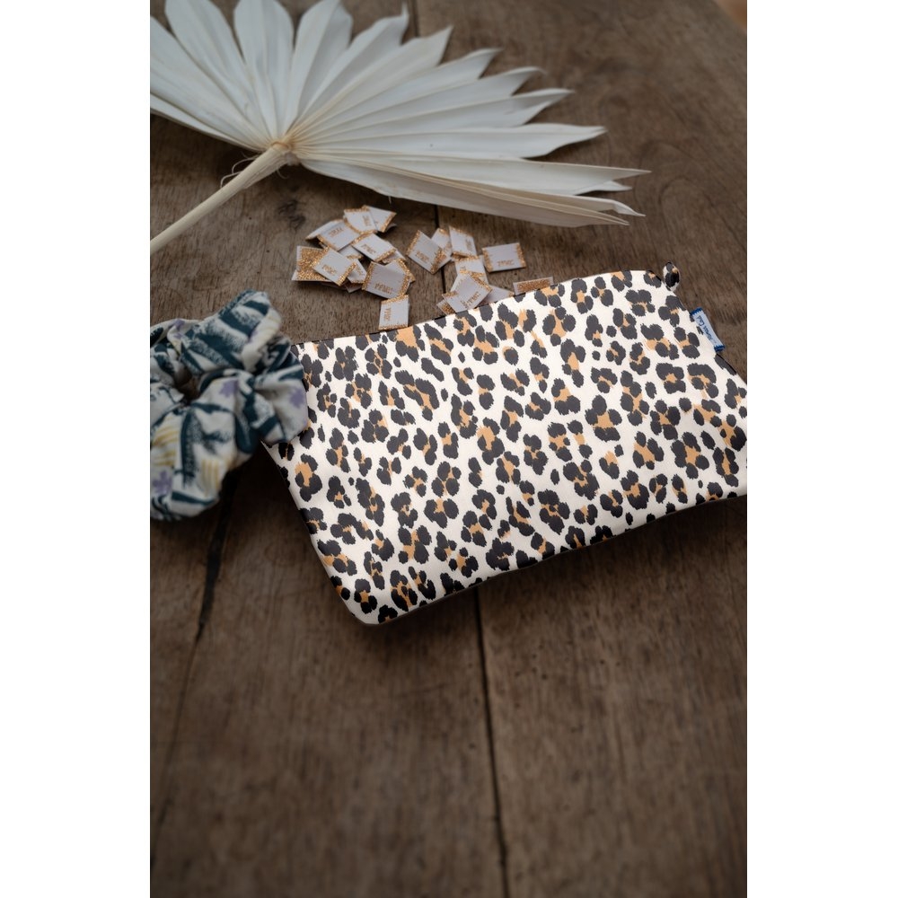 Mini Pochette Tissu Leopard