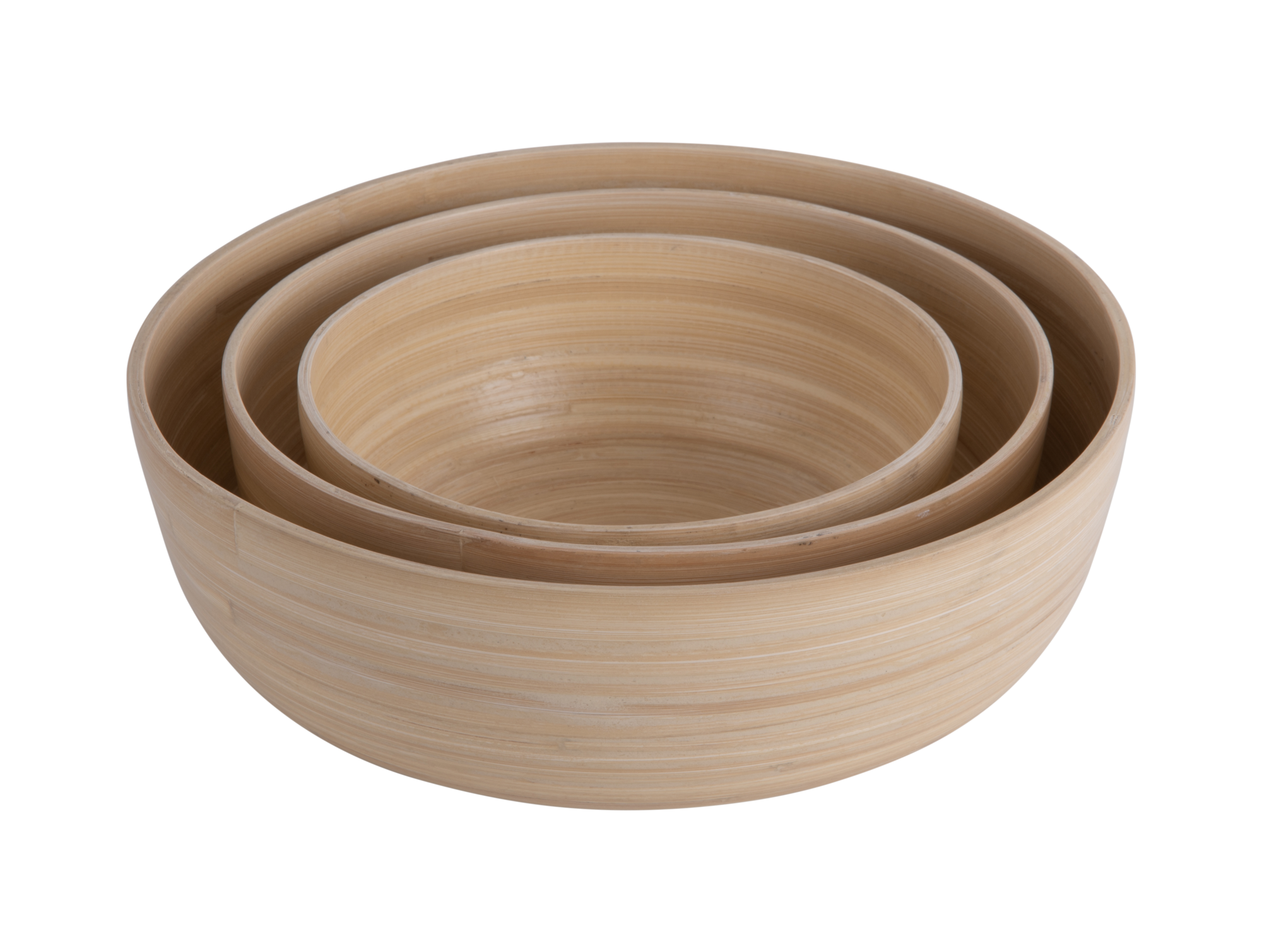 Bowl set Puro Round bamboo natural