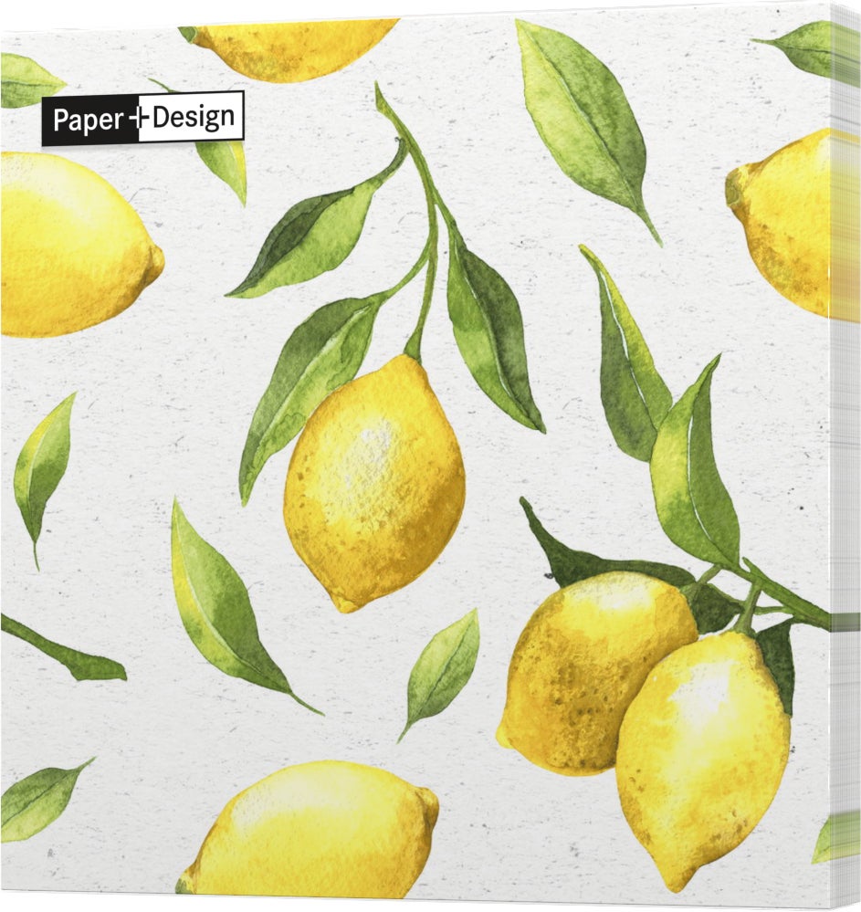 Paper + Design servet Citrus multi 33 x 33 cm 20 stuks