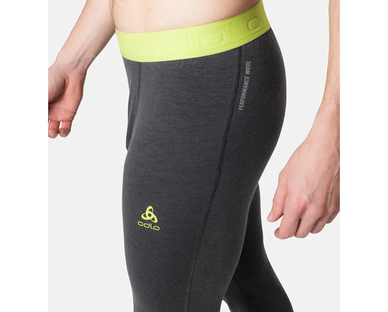 Odlo Revelstoke PW 150 BL Driekwart Thermo Onderbroek Grijs/Groen Heren