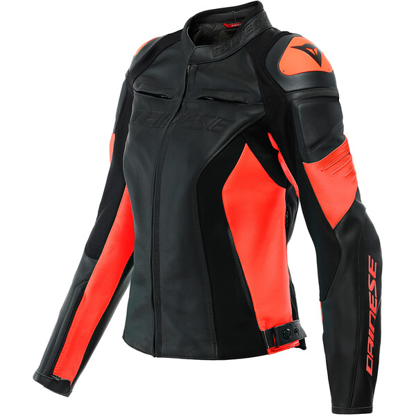 Dainese - Blouson femme Racing 4 Lady Noir / Rouge fluo