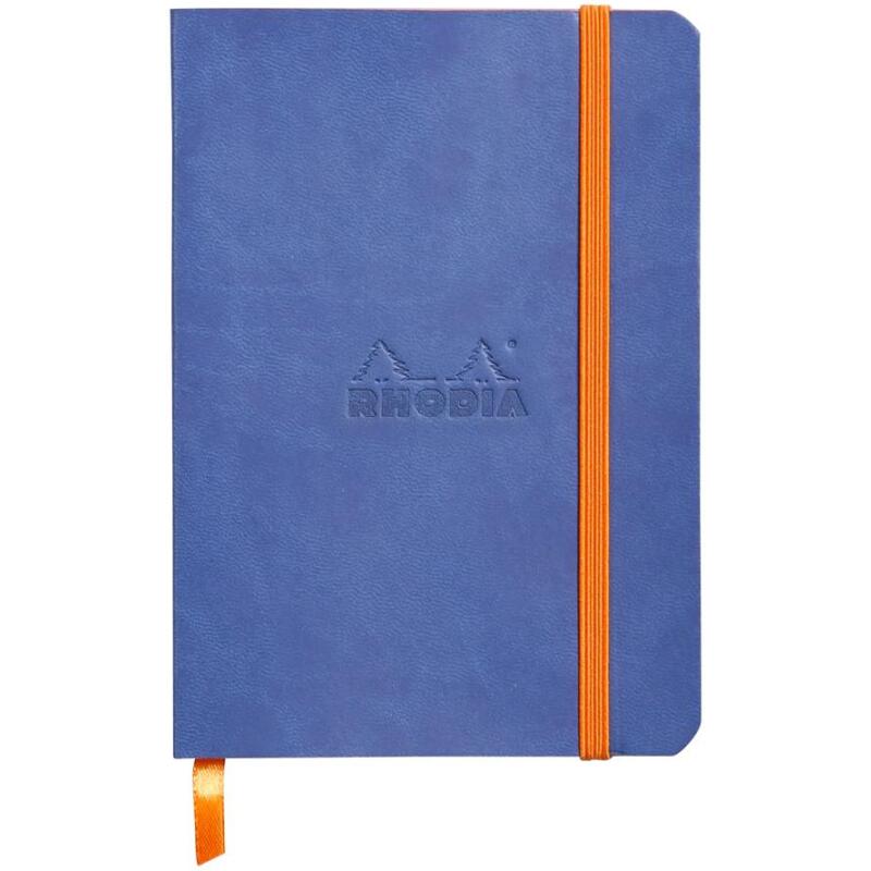 Rhodiarama carnet souple A6 144 pages papier ivoire 90 g fermeture élastique