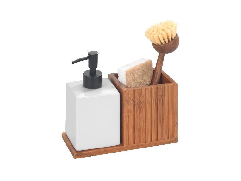 Afwasmiddel- en zeepdispenser met houder Mera