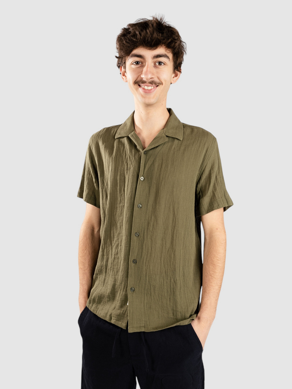 Anerkjendt Akleon Structure 3 Shirt deep lichen green