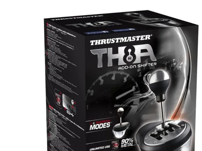 ThrustMaster TH8A Shifter - Håndtag til gearskift - kabling - for PC, Sony PlayStation 3, Microsoft Xbox One, Sony PlayStation 4, Sony PlayStation 5, Microsoft Xbox Series S, Microsoft Xbox Series X