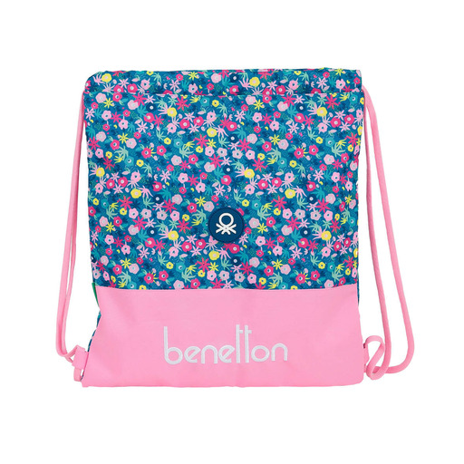 Safta Saco Plano Grande De Benetton Blooming, 350x400m, Rosa/multicolor
