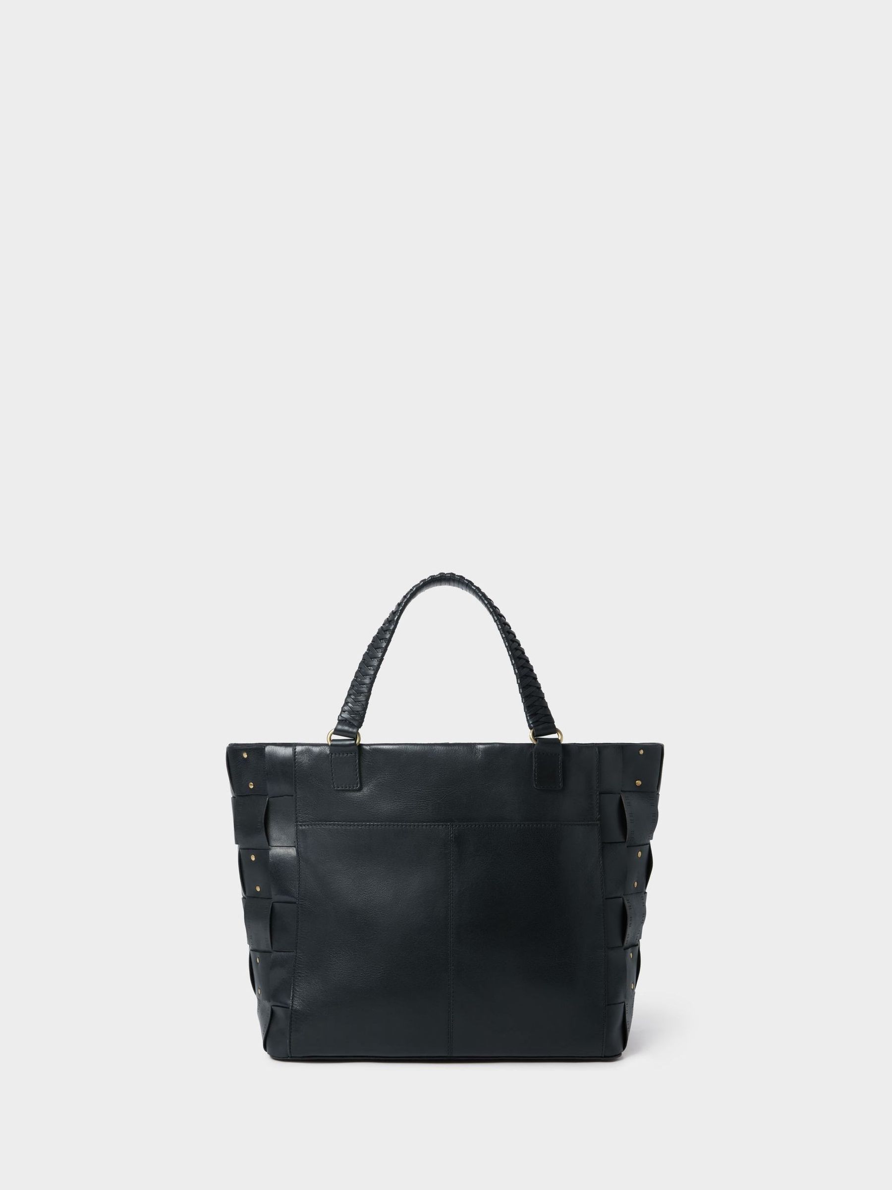 Zwart - OSPREY LONDON - Leren Audacia draagtas