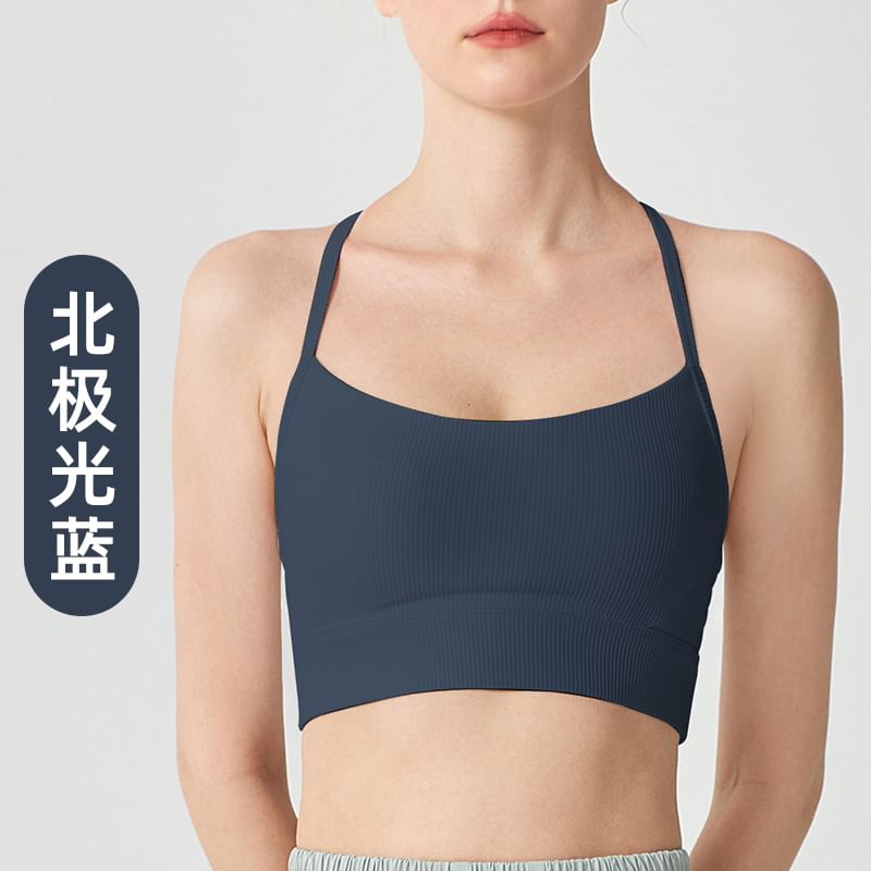 Runyz - Haltertop met open rug en effen padding