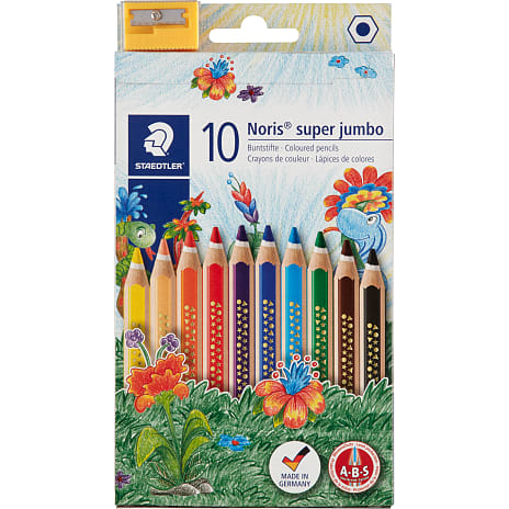 Staedtler Super Jumbo farveblyanter 10-pak