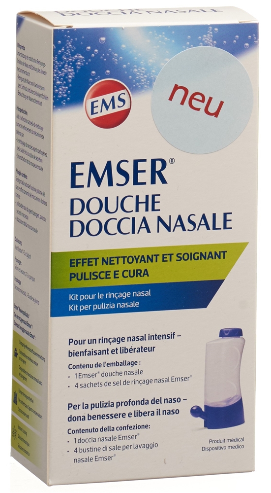 EMSER Nasendusche   4 Beutel Nasenspülsalz 1 Stk