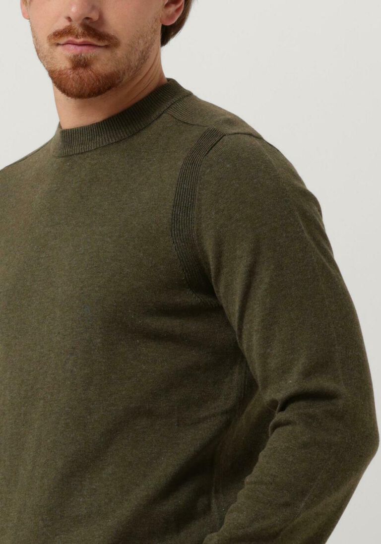 ANERKJENDT donkergroene anerkjendt trui aksail cotton silk knit