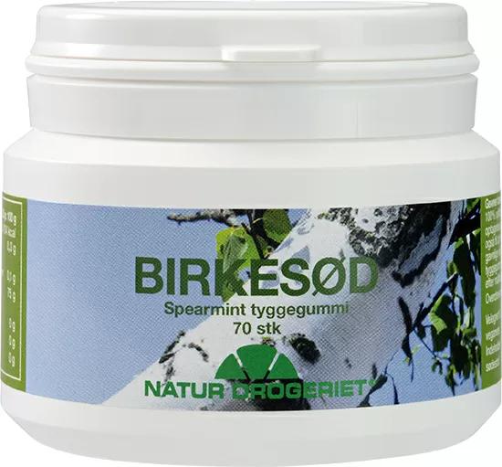 Natur-Drogeriet Birkesød Tyggegummi Spearmint - 70 stk.