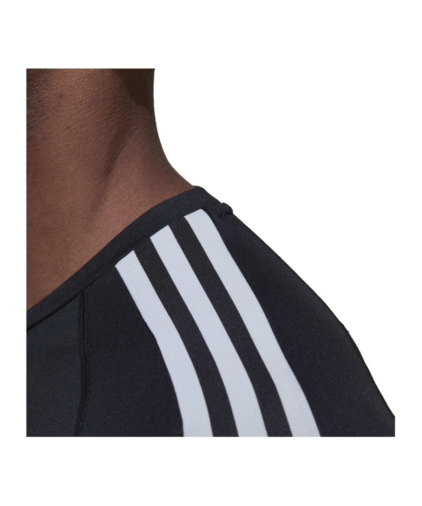 adidas Techfit 3-Stripes Training Sweatshirt Schwarz