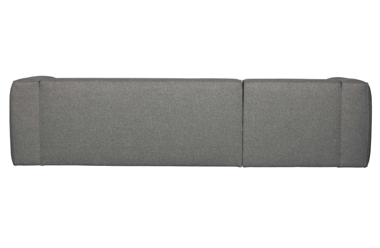 WOOOD Bean bank met chaise longue links lichtgrijs gemeleerd