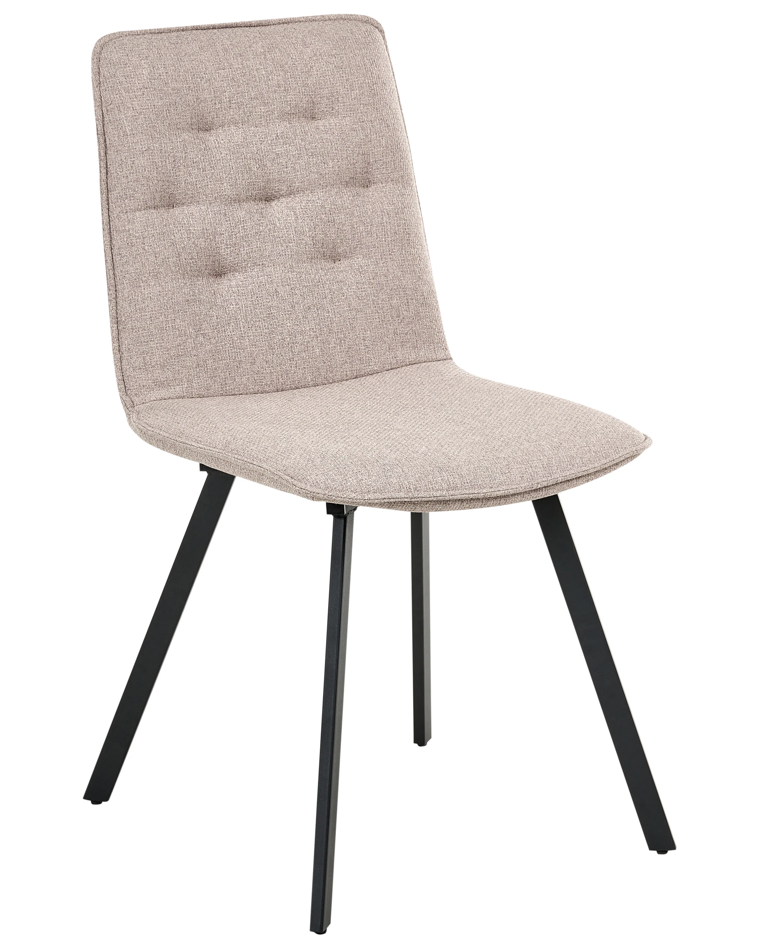 Set van 2 eetkamerstoelen CARVER Stof Lichtbruin