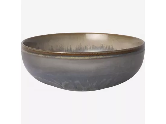 HABITAT - Bol en grès - 17,5 cm - Bleu et marron - Asta
